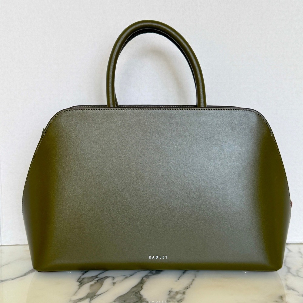 Radley London Liverpool Street Medium Green Leather Handbag Crossbdy Bag NEW